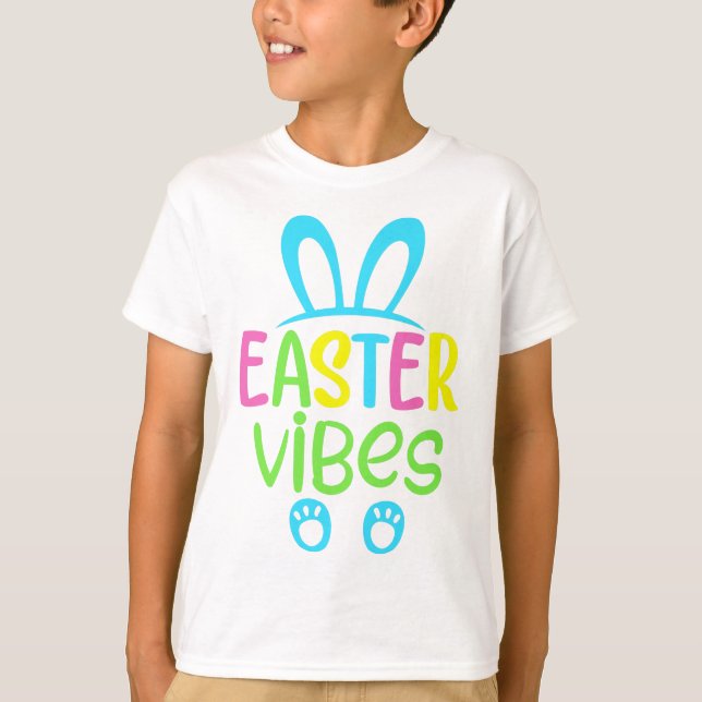 Påsk Vibes Pastel T Shirt (Framsida)
