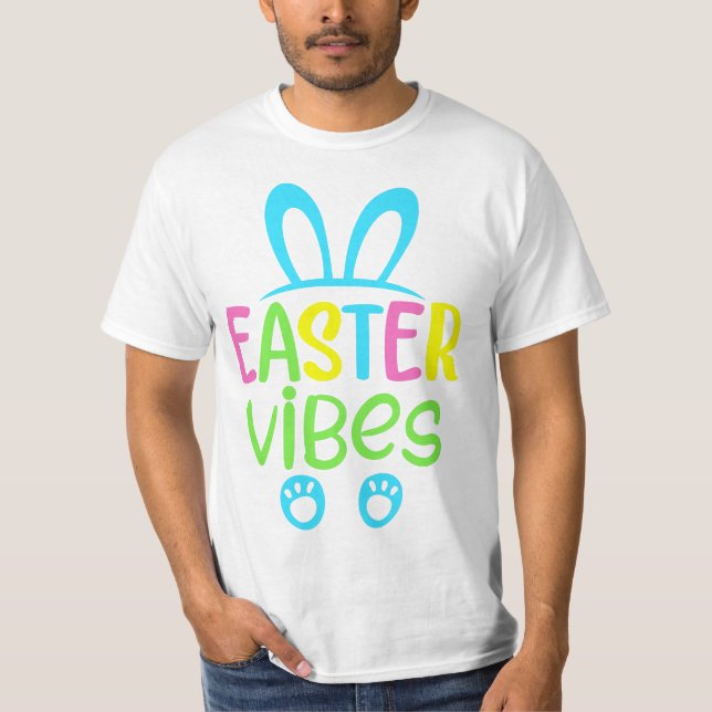 Påsk Vibes Pastel T Shirt (Framsida)