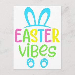 Påsk Vibes Pastel Vykort