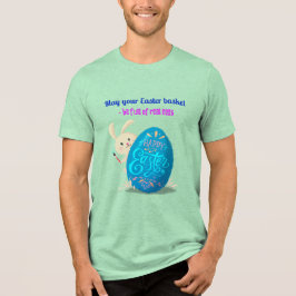 Påsk vill ha äkta äggpastellägg ljust grönt t shirt