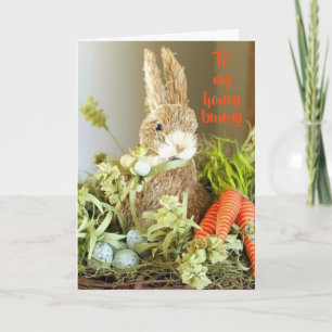 PÅSK VILL HA MIN **HONEY BUNNY** MED KÄRLEK HELGKORT