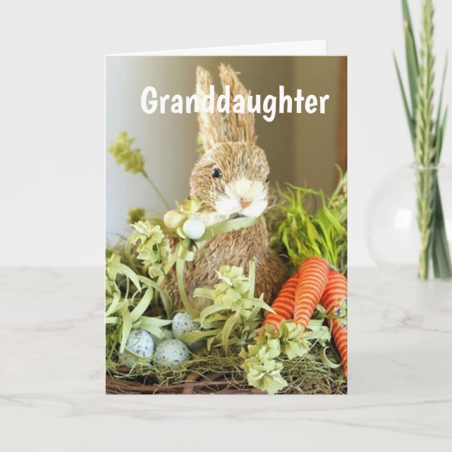 PÅSK VILL HA MITT **GRANDDAUGHTER** HELGDAG-KORT HELGKORT (Framsida)