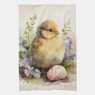 Påsk Vintage Chick Kökshandduk