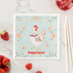 Påsk Vintage Chicken Helgdag Collection Pappersservett