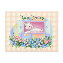 Påsk Vintage Inspired Lamb i ägg