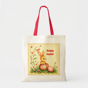 Påsk Vintage Rabbit Helgdag Collection Tygkasse