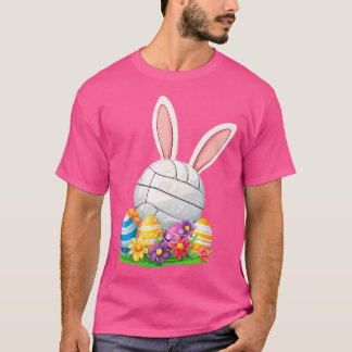 Påsk Volleyball Bunny Påsk-dagen T Shirt