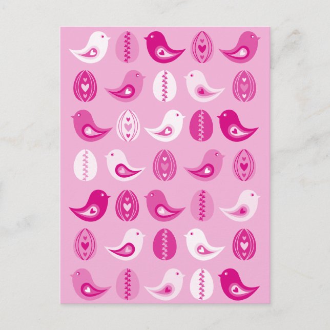 påsk vykortsrosa helg vykort (Framsida)