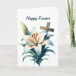 Påsk White Lily Kor Illustration Helgkort