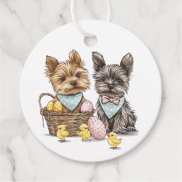 Påsk Yorkshire Terrier Hundar Gåvor Etiketter