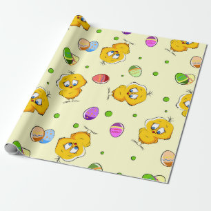 Påskägg & babychickar presentpapper