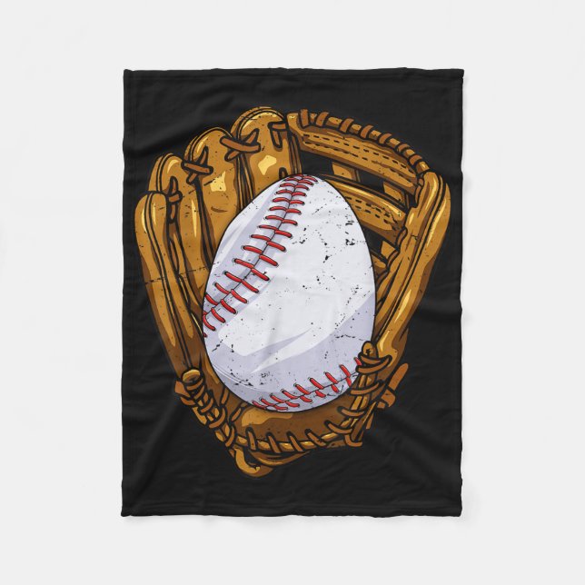 Påskägg Baseball Egg Hunting Påsk Dag M Fleecefilt (Framsidan)