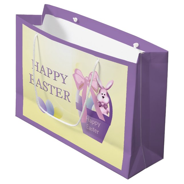 Påskägg Basket Girl Bunny (Framsidan Vinklad)