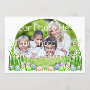 Påskägg, blomsterfoto inbjudningar