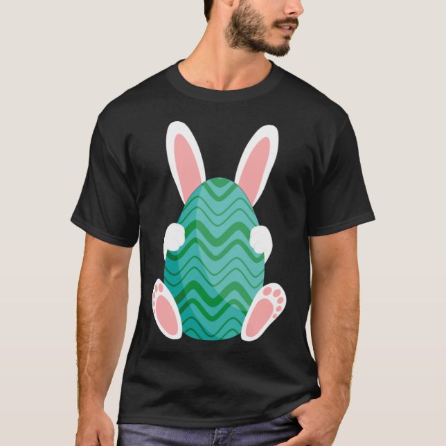 Påskägg Bunny Glad påsk Day Egg Hunting T Shirt (Framsida)