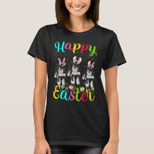 Påskägg Bunny Miniature Schnauzer Hund Hap T Shirt