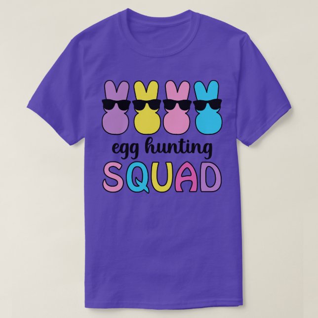 Påskägg Bunny Squad Cute Funny T Shirt (Design framsida)