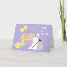 Påskägg, Chickar och Bunny Helgkort