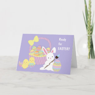 Påskägg, Chickar och Bunny Helgkort