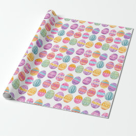 Påskägg Colorful Patterned Söt Presentpapper