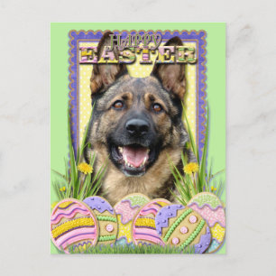 Påskägg Cookies - German Shepherd Helg Vykort