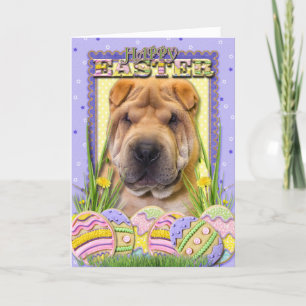 Påskägg Cookies - Shar Pei Helgkort