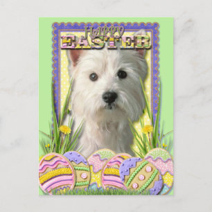 Påskägg Cookies - Väster Highland Terrier Helg Vykort
