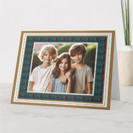 Påskägg Dekorerad inramad fotohälsningskort Kort