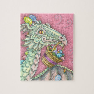 PÅSKÄGG DRAGON FANTASY PUZZLE Rosa Pussel