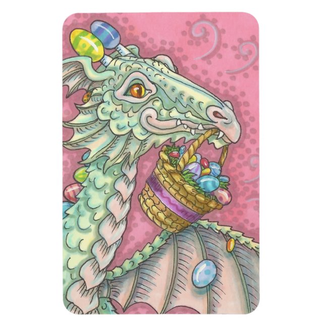 PÅSKÄGG DRAGON Fantasy Vår MAGNET Large (Vertikal)