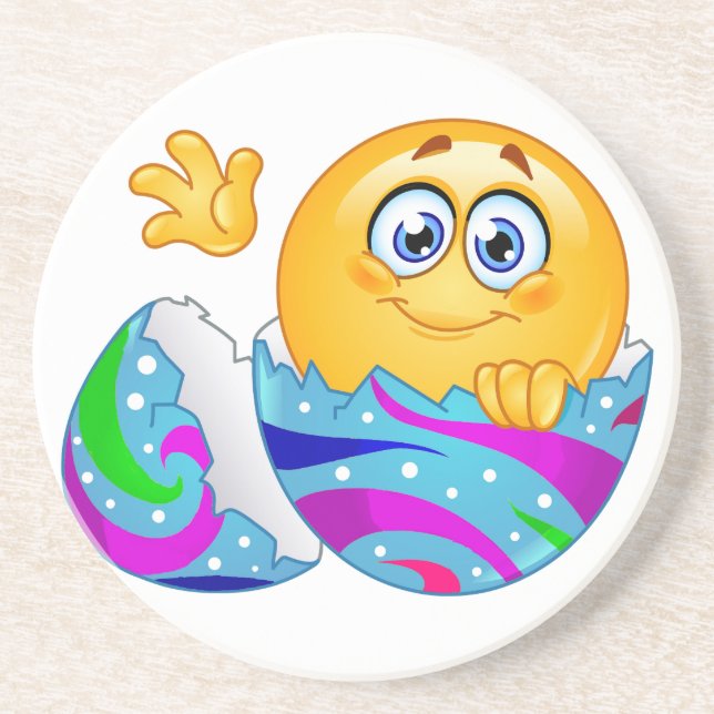 Påskägg Emoji Underlägg Sandsten (Framsidan)