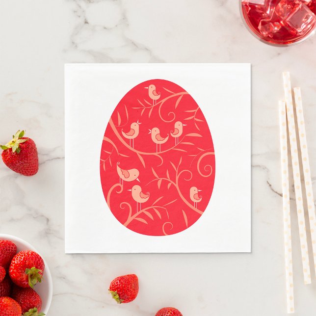 Påskägg Fåglar Pappersservett (Skapare uppladdad)