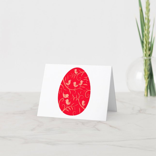 Påskägg Fåglar Tack Kort (Skapare uppladdad)