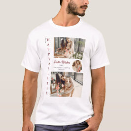 Påskägg Family-fotot för Elegant Påsk Blessings-fa T Shirt