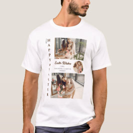 Påskägg Family-fotot för Elegant Påsk Blessings-fa T Shirt