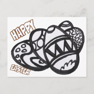 Påskägg, färglägga vykort för Bild