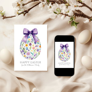 Påskägg för Blommigt av elegant med Personligen Bo Kort