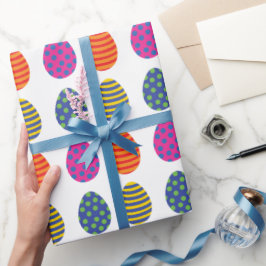 Påskägg för färgad presentpapper