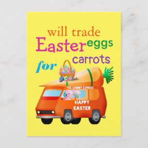 Påskägg för färglös handel för Carrots Bunny Buss Vykort