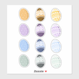 Påskägg för färgstark Blek Klistermärken