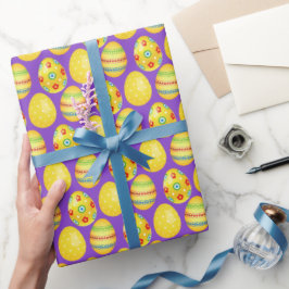 Påskägg för gult om Lila Presentpapper