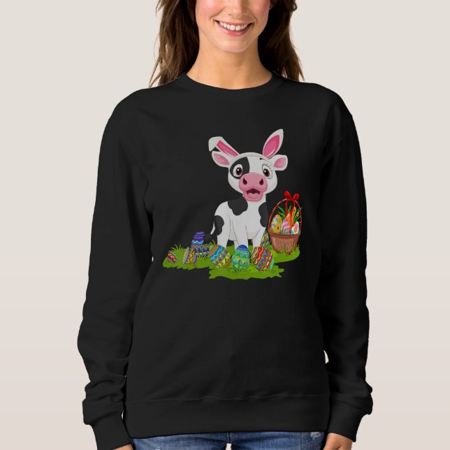 Påskägg för jakt på Bunny Cattle Påsk Sund T Shirt (Framsida)