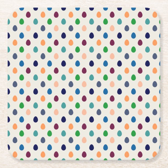 Påskägg för roligt underlägg papper kvadrat (Framsidan)