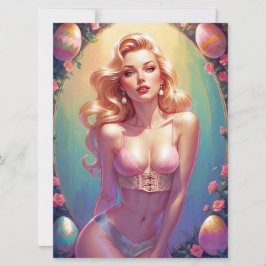 Påskägg för Rosa av Pinup i bulk Julkort