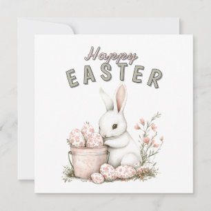 Påskägg för Rosa av Vita Bunny & Toile Julkort