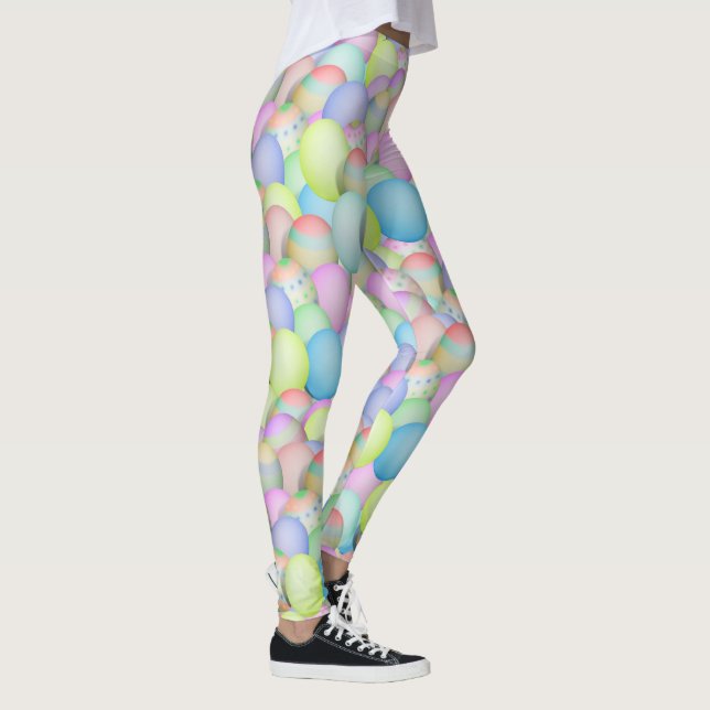 Påskägg för söt Pastel Färgad Leggings (Höger)