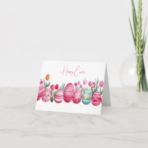 Påskägg för söt Watercolor Helgdag-kort Kort