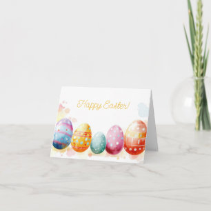 Påskägg för söt Watercolor Helgdag-kort Kort