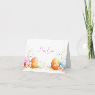 Påskägg för söt Watercolor Helgdag-kort Kort