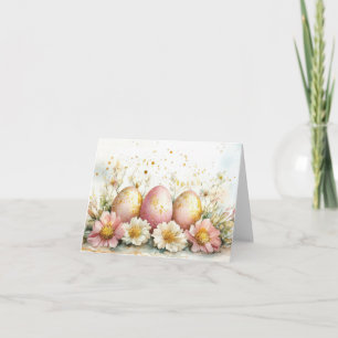 Påskägg för söt Watercolor Helgdag-kort Kort